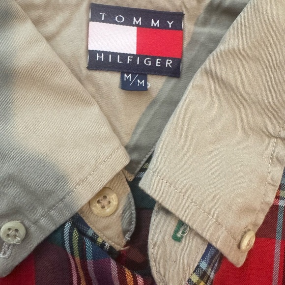 RARE Tommy Hilfiger Men's Red Plaid Shirt - Picture 3 of 5